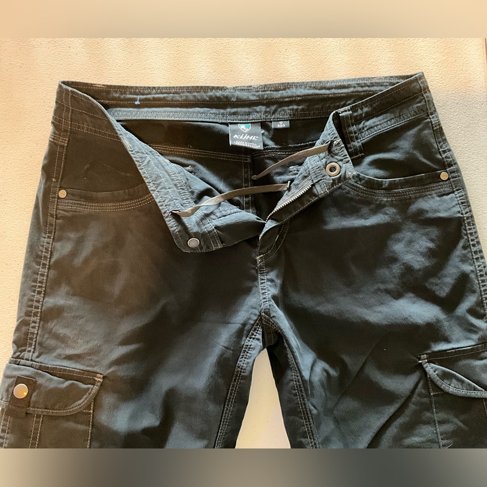 KUHL Cargo Convertible Hiking Pants Women’s Size 10 Black - Picture 2 of 7